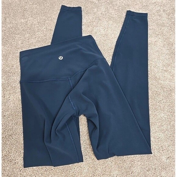 Lululemon Align Pant Full Length 28" Leggings Buttery Soft Blue Women’s Size 2 - Picture 1 of 9
